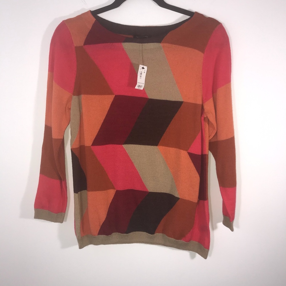 NWT The Limited Colorblock Top -Size M